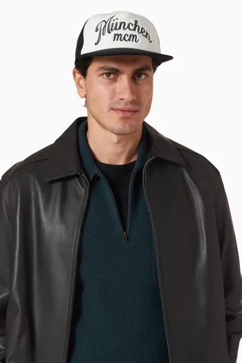 كاب تراكر بشعار الماركة قطن وقماش شبكي