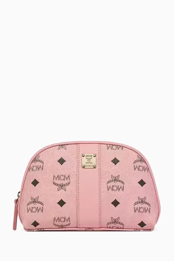 Aren Cosmetic Pouch in Visetos Canvas