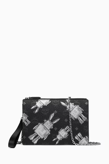 Aren Flat Pouch in Rabot Visetos Canvas