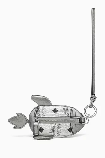 Aren Rocket Pouch Charm in Visetos Monogram Canvas