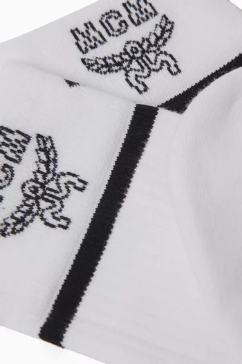 جوارب بشعار الماركة قطن مضلع