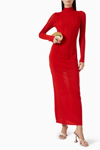 Yasmine Knit Dress in Viscose Blend