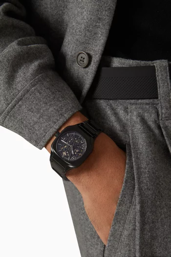 Skeleton Soot Depth Watch, 37mm