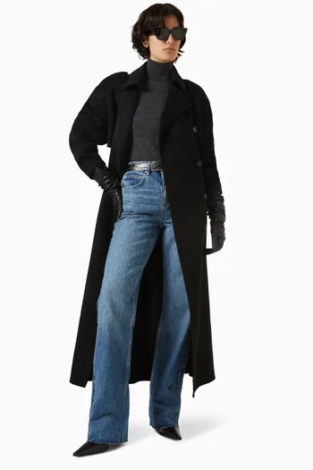 Eve Thin Turtleneck Sweater in Merino Wool