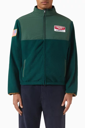 Racing Zip Sherpa Jacket