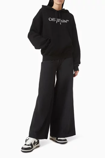 كنزة بغطاء رأس بيج بوكيش بشعار الماركة قطن