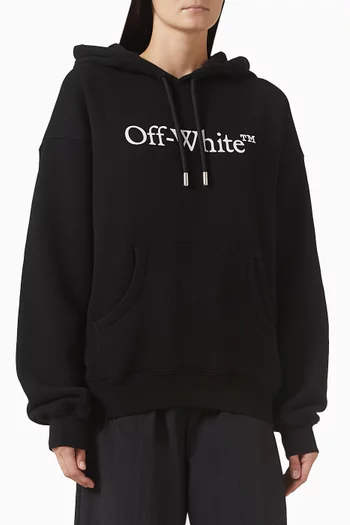 كنزة بغطاء رأس بيج بوكيش بشعار الماركة قطن