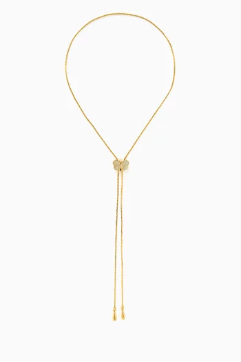 قلادة بتصميم سلسلة بحلقات مسطحة فينتج من الثمانينيات