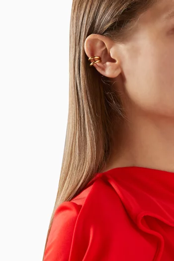 The Cordoba Ear Cuffs in Gold-tone Brass, Set of 2