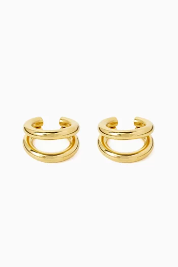 The Cordoba Ear Cuffs in Gold-tone Brass, Set of 2