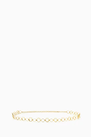 The Toledo Belly Chain in 14kt Gold-plated Brass