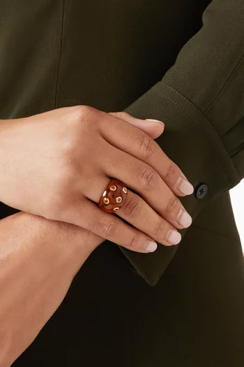 The Ibiza Lucite Ring in Resin