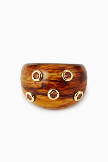 The Ibiza Lucite Ring in Resin