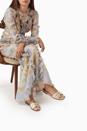 Goldie Slides in Leather