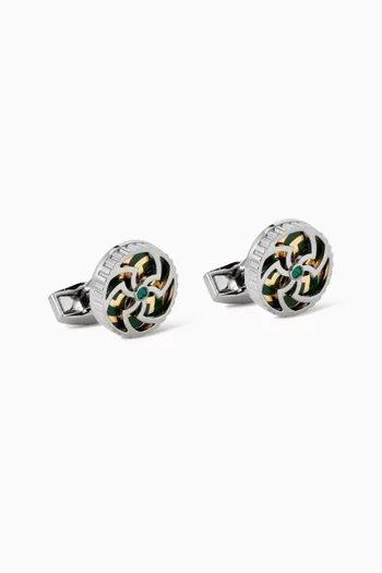 Rotating Trinity Cufflinks