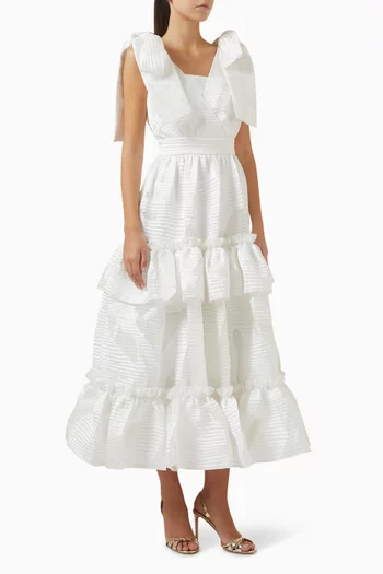 Ruffled Midi Dress