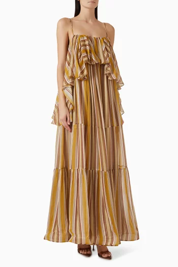 فستان ربيلين بوهيمين سهل الارتداء فيسكوز