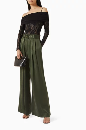 Off-shoulder Bodysuit in Lace