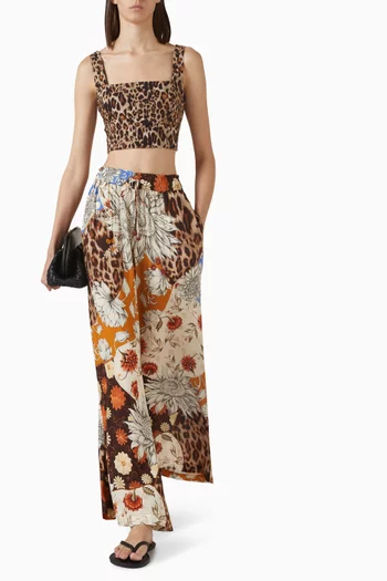 بنطال ونتير بنقشة فيسكوز