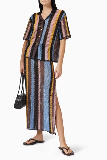 تنورة سايبرس قطن وكروشيه