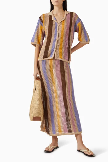 قميص أكسل قطن وكروشيه