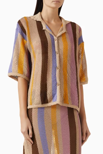 قميص أكسل قطن وكروشيه