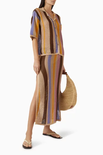 تنورة سايبرس قطن وكروشيه