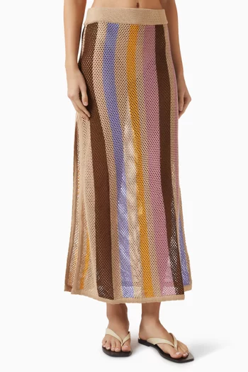 تنورة سايبرس قطن وكروشيه