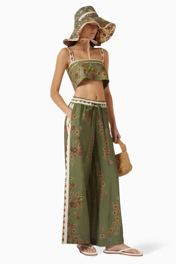 بلوزة سينجا قصيرة مزيج فيسكوز