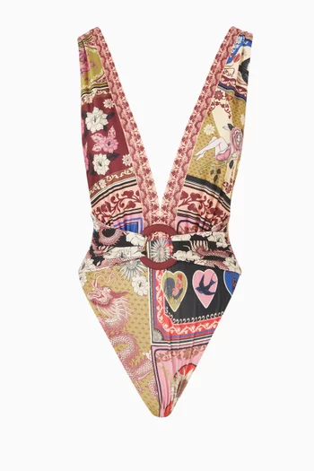 لباس سباحة إينا قطعة واحدة بظهر مكشوف