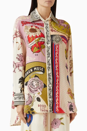 قميص أناستازيا مزيج فيسكوز