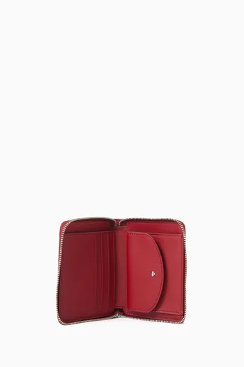 محفظة لوب بسحّاب محيط جلد