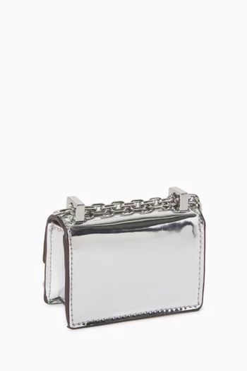 حلية حقيبة نانو بتصميم حقيبة ديكو جلد لامع