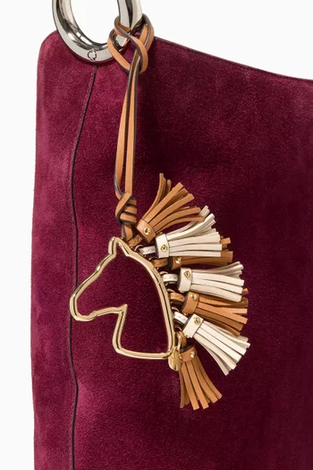 Saddle Up Bag Charm in Leather