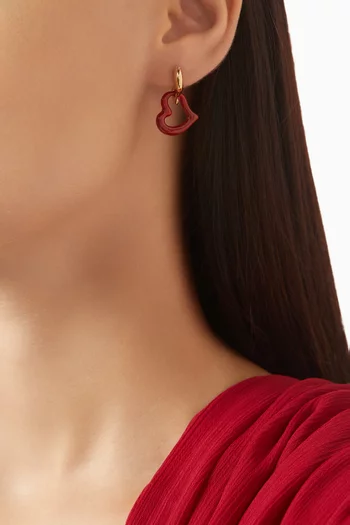 أقراط متدلية أمور معدن مطلي بلون ذهبي