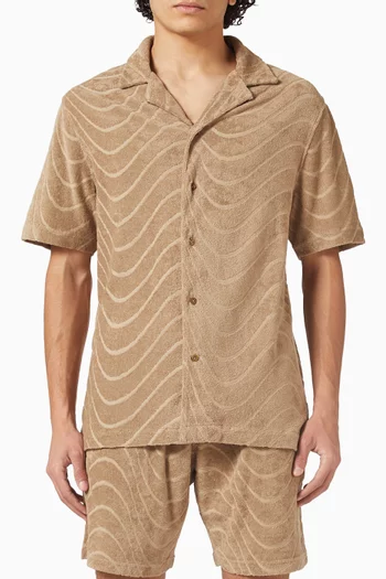 Roberto Jacquard Shirt in Terry