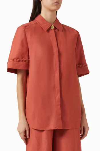 Tropez Shirt in Linen Blend