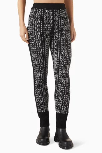 Monogram Leggings in Merino Wool