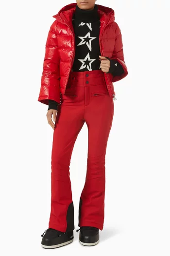 بنطال تزلج اورورا بقصة واسعة وخصر مرتفع