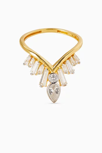 Olivia Ring in 24kt Gold-plated Silver