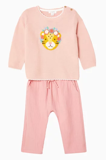 سترة فريدا مطرزة قطن عضوي