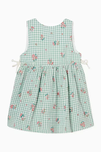 Frida Gingham Dress in Organic Cotton