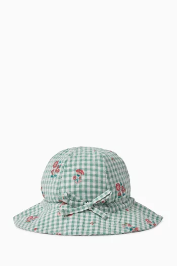Frida Gingham Sun Hat