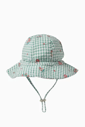 Frida Gingham Sun Hat