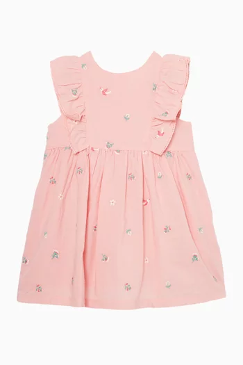 Swallow Ruffle Dress in Organic Cotton