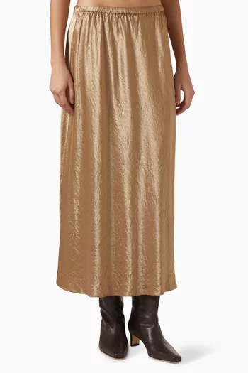 تنورة بقصة مائلة وسهلة الارتداء ستان