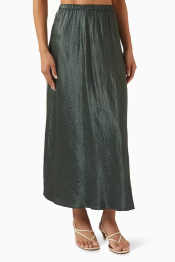 Bias Slip Skirt in Satin