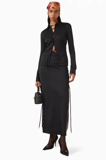 قميص بأربطة جيرسيه