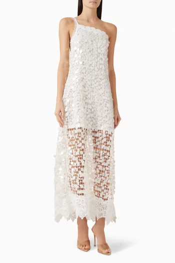 Zafiro One-shoulder MIdi Dress