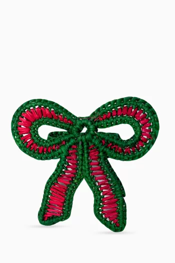 حلقة مناديل بتصميم عقدة بشريط